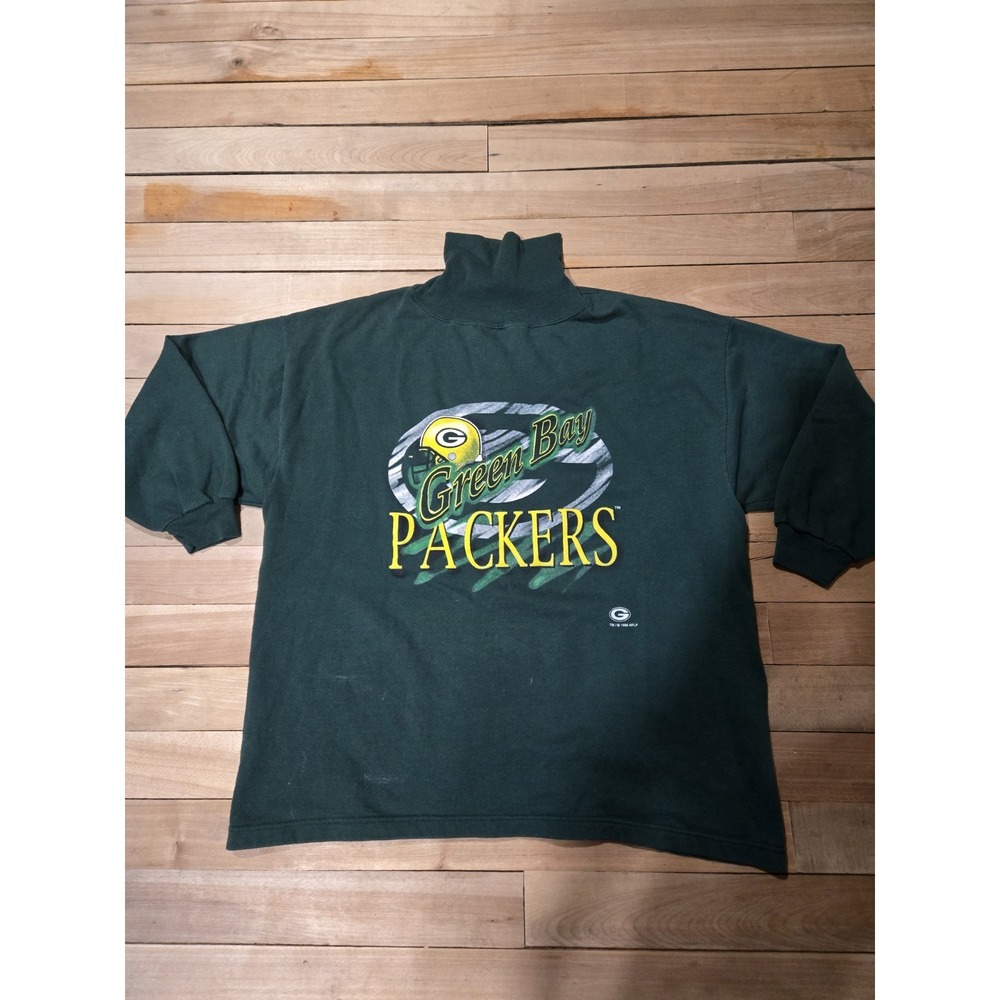 VTG 90s GREEN BAY PACKERS CLIFF ENGLE 1996 SPELL OUT SWEATSHIRT CREWNECK SIZE XL